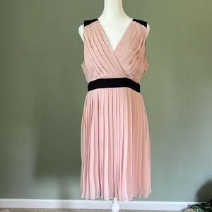 Blush Pink Elle Pleated Dress